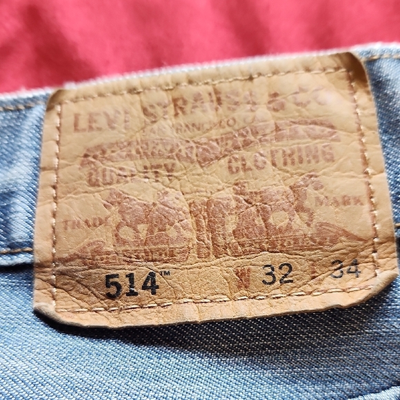 Vintage Levi's Men's Straight Jeans WAIST 32- Light Blue - Picture 4 of 6